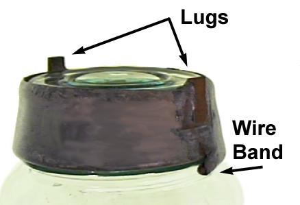 A Detail of a Royal Fruit Jar Lid