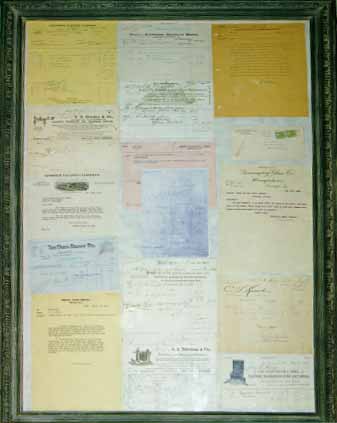 Paper Displayed from Insulator Manufacturers, Telegraph and Electrical Supply Companies - James Doty, Simi Valley, California