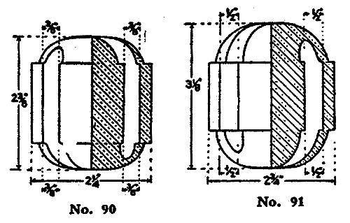 Span Wire Insulators - No. 90 and No. 91