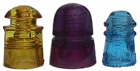 Assorted dyed insulators