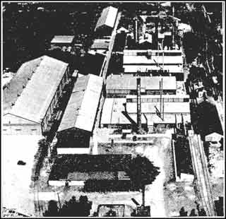 Aerial View of Owens-Illinois Plant Looking Eastward