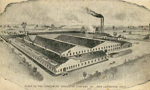 Postcard of the New Lexington factory