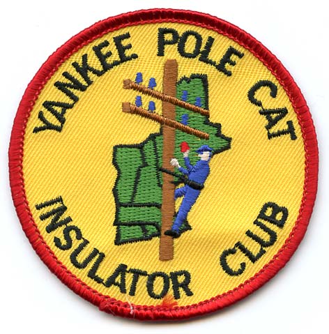 Yankee Pole Cat Insulator Club patch