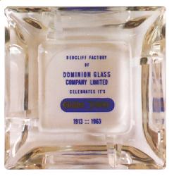 Dominion Glass Ashtray