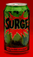 Surge soda can