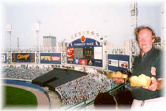 Jack Riesselman and friends at Comiskey Park